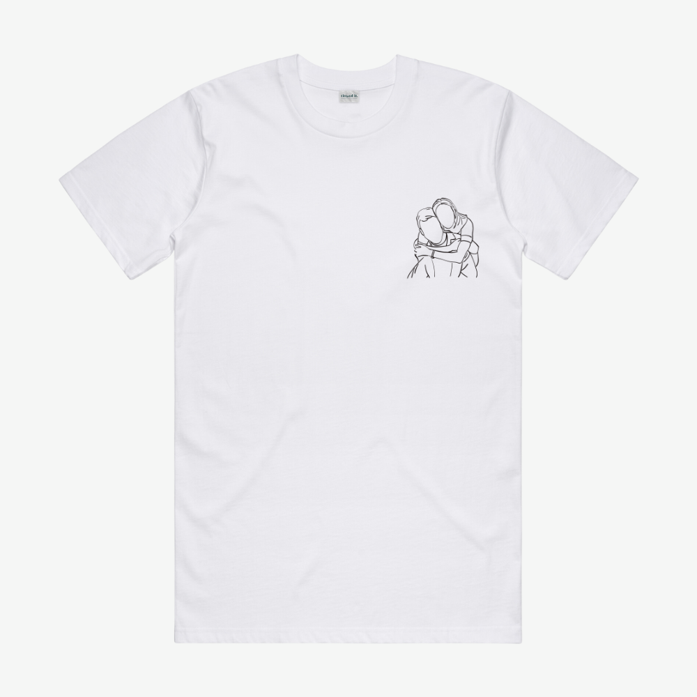 Custom Couple Drawing T shirt thread it