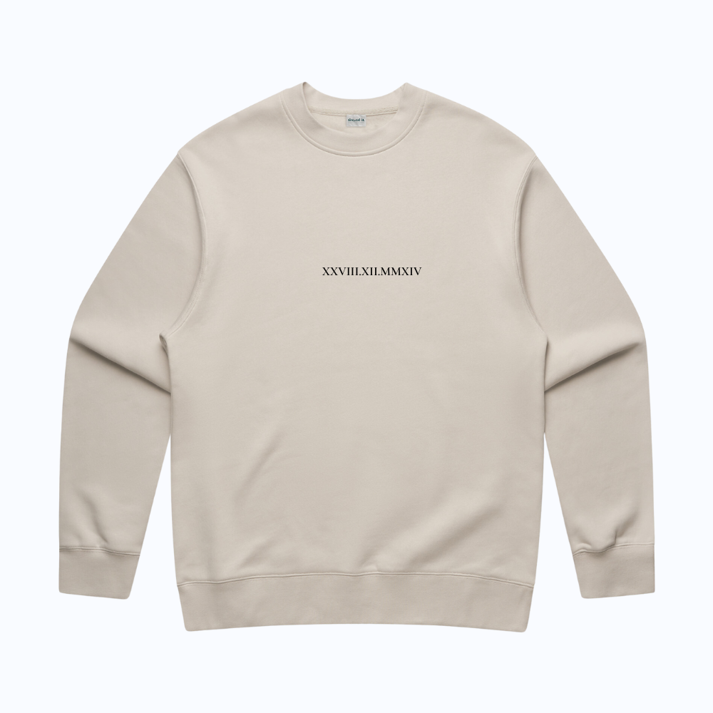 Custom Date Crew - thread it.