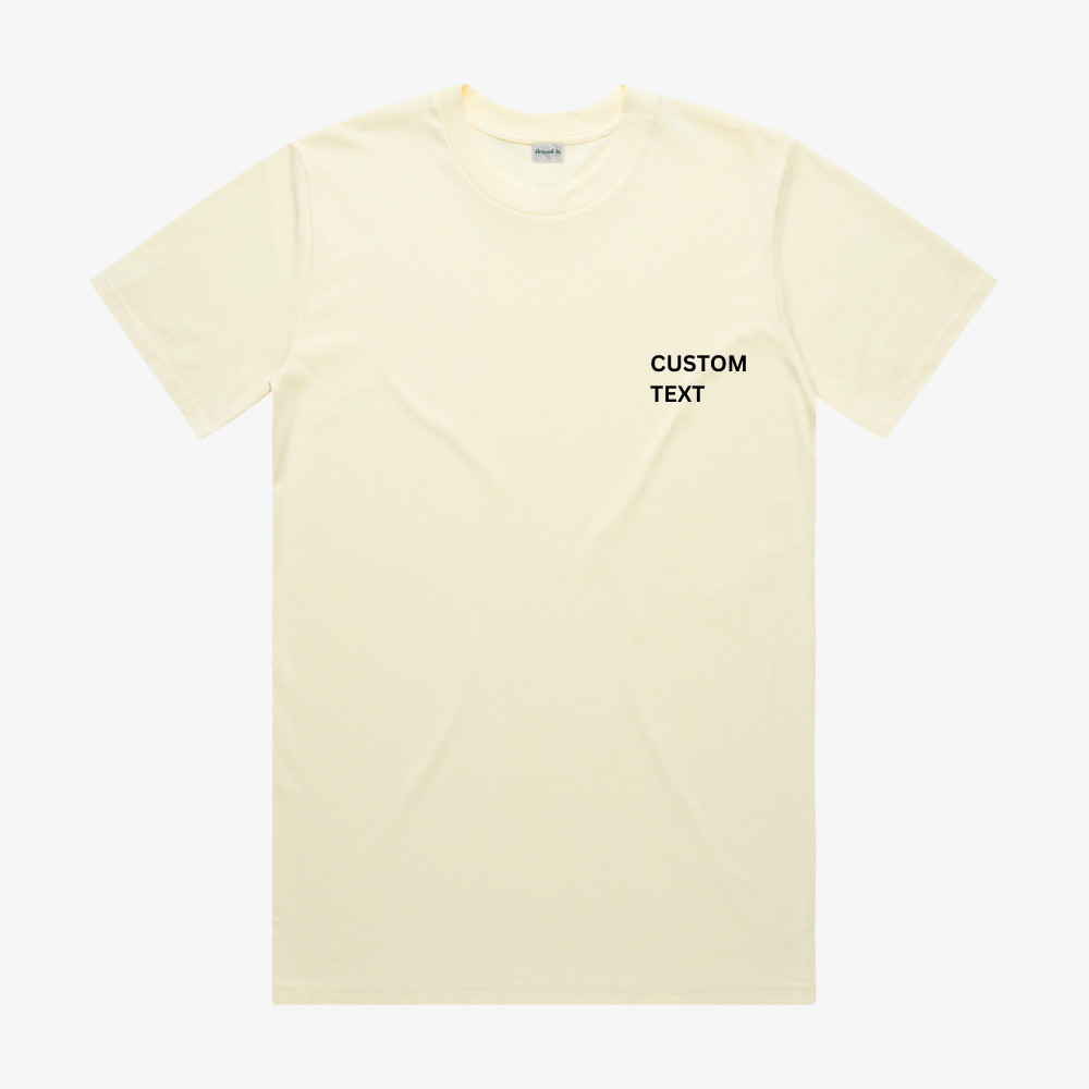 Custom Text T-shirt - thread it.