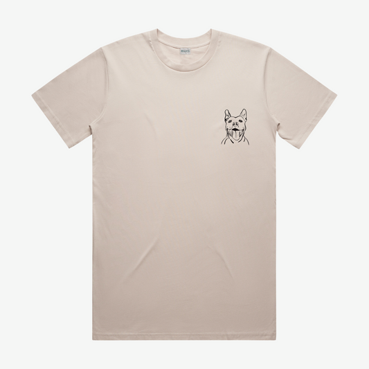 Custom Pet Drawing T-shirt - thread it.