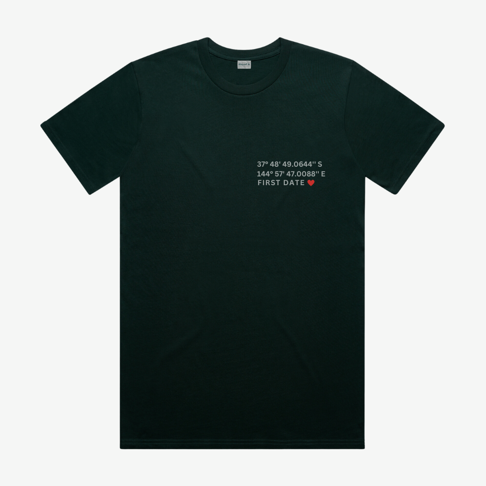 Custom Coordinate T-shirt - thread it.